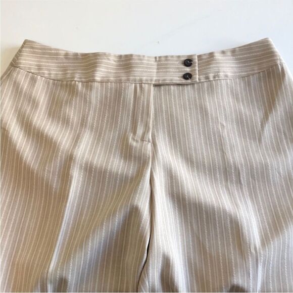 Alyn Paige New York Pinstripe Beige Dress Pants and Jacket Suit Sz 8 - Picture 5 of 10